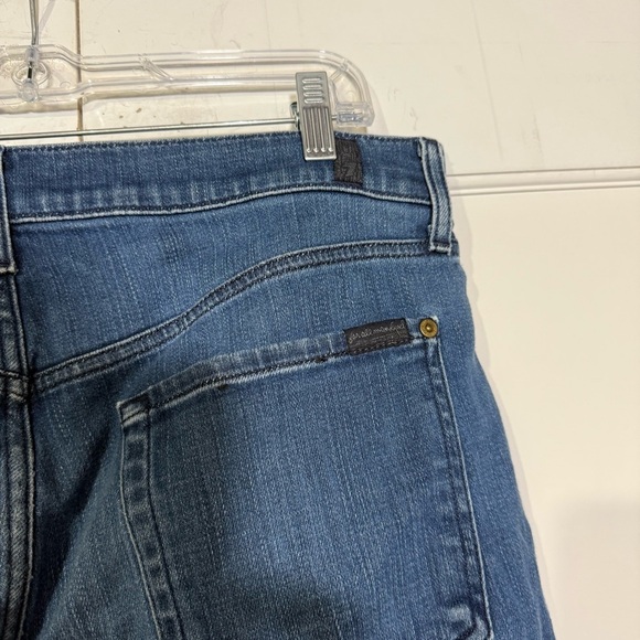 7 For All Mankind THE STRAIGHT Jeans Series 7 Denim Blue Size 34 Stretchy - Picture 6 of 11